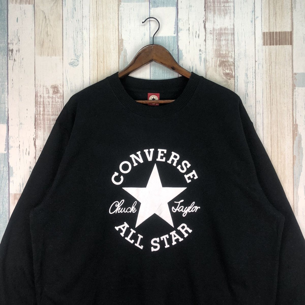 Converse × Vintage Vintage Converse Big Logo Sweatshirt Size US L / EU 52-54 / 3 - 2 Thumbnail