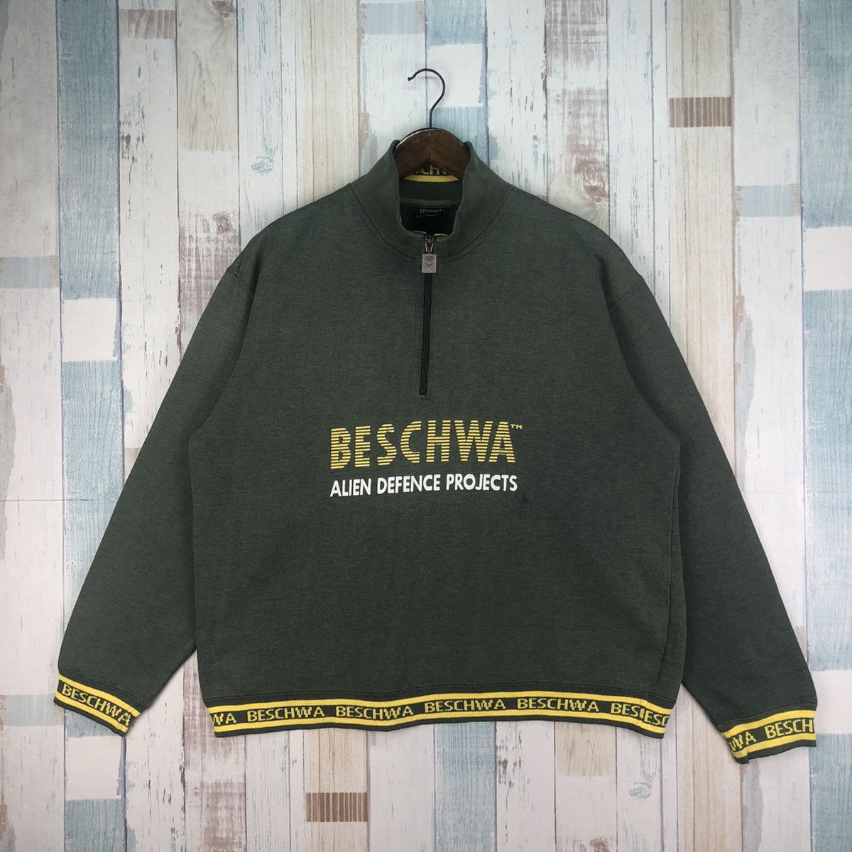 Alien Workshop × Vintage Vintage Beschwa Nevada Half Zip Sweatshirt Size US M / EU 48-50 / 2 - 1 Thumbnail