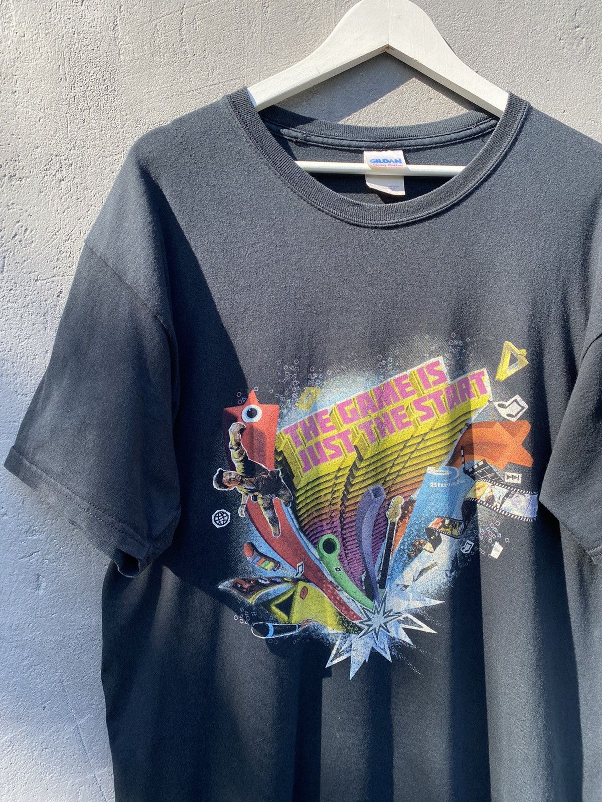 Playstation × The Game × Vintage Vintage 2000s PLAYSTATION 3 The Game Is Just The Start Tee Size US L / EU 52-54 / 3 - 2 Thumbnail