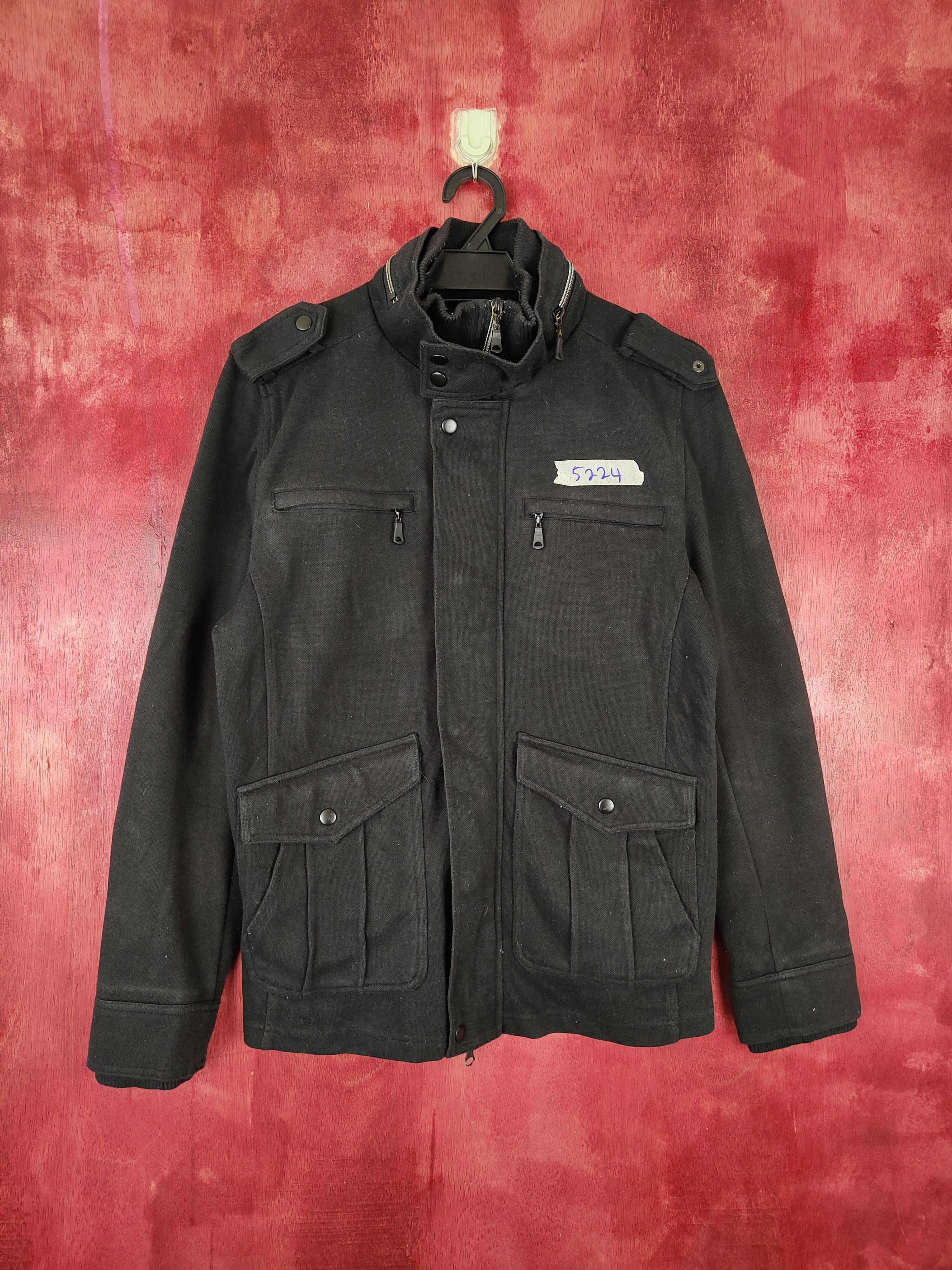 Japanese Brand M.f.editorial seditionaries Black multi pocket Jacket #5224 Size US M / EU 48-50 / 2 - 1 Thumbnail