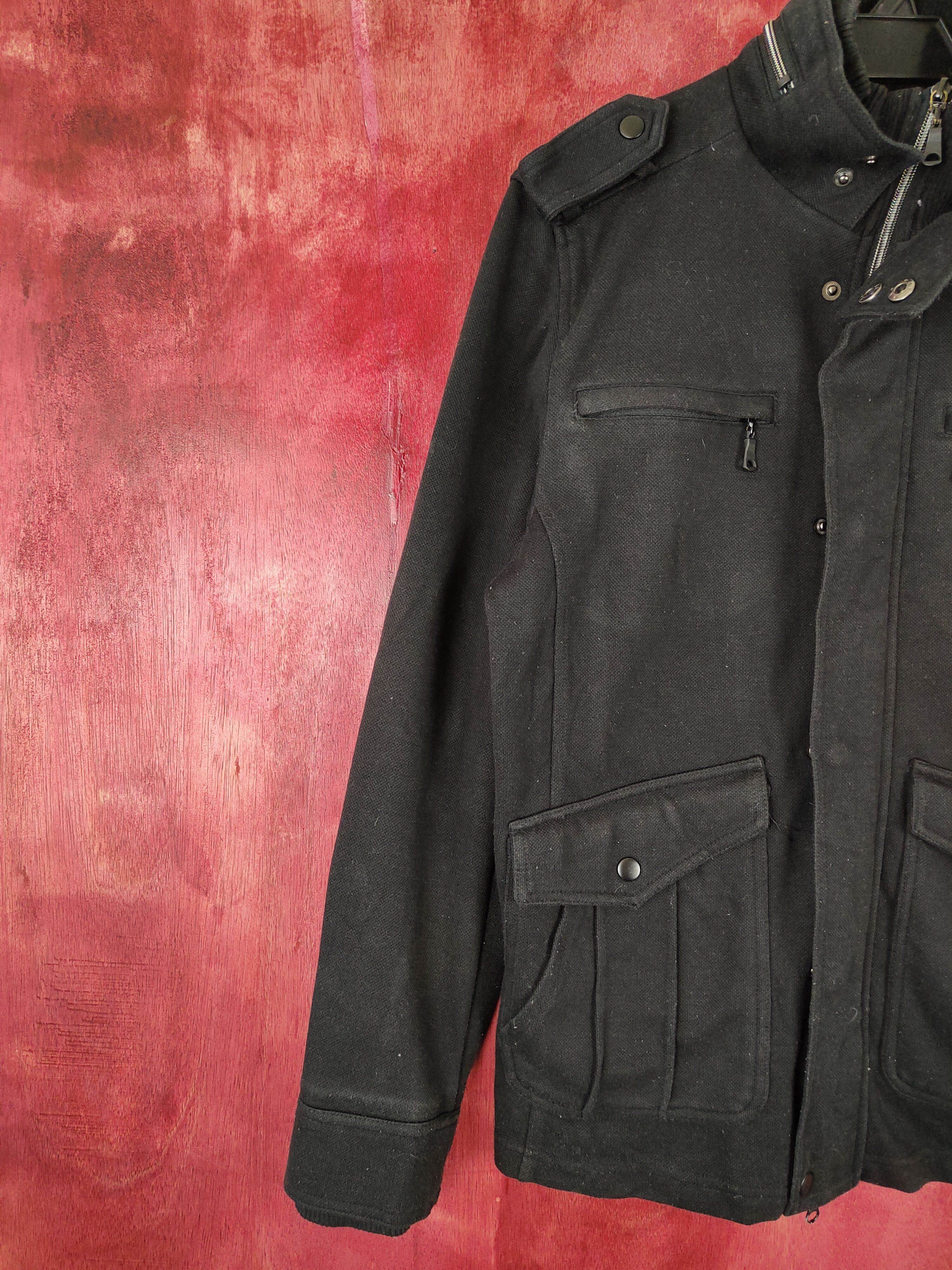 Japanese Brand M.f.editorial seditionaries Black multi pocket Jacket #5224 Size US M / EU 48-50 / 2 - 6 Thumbnail