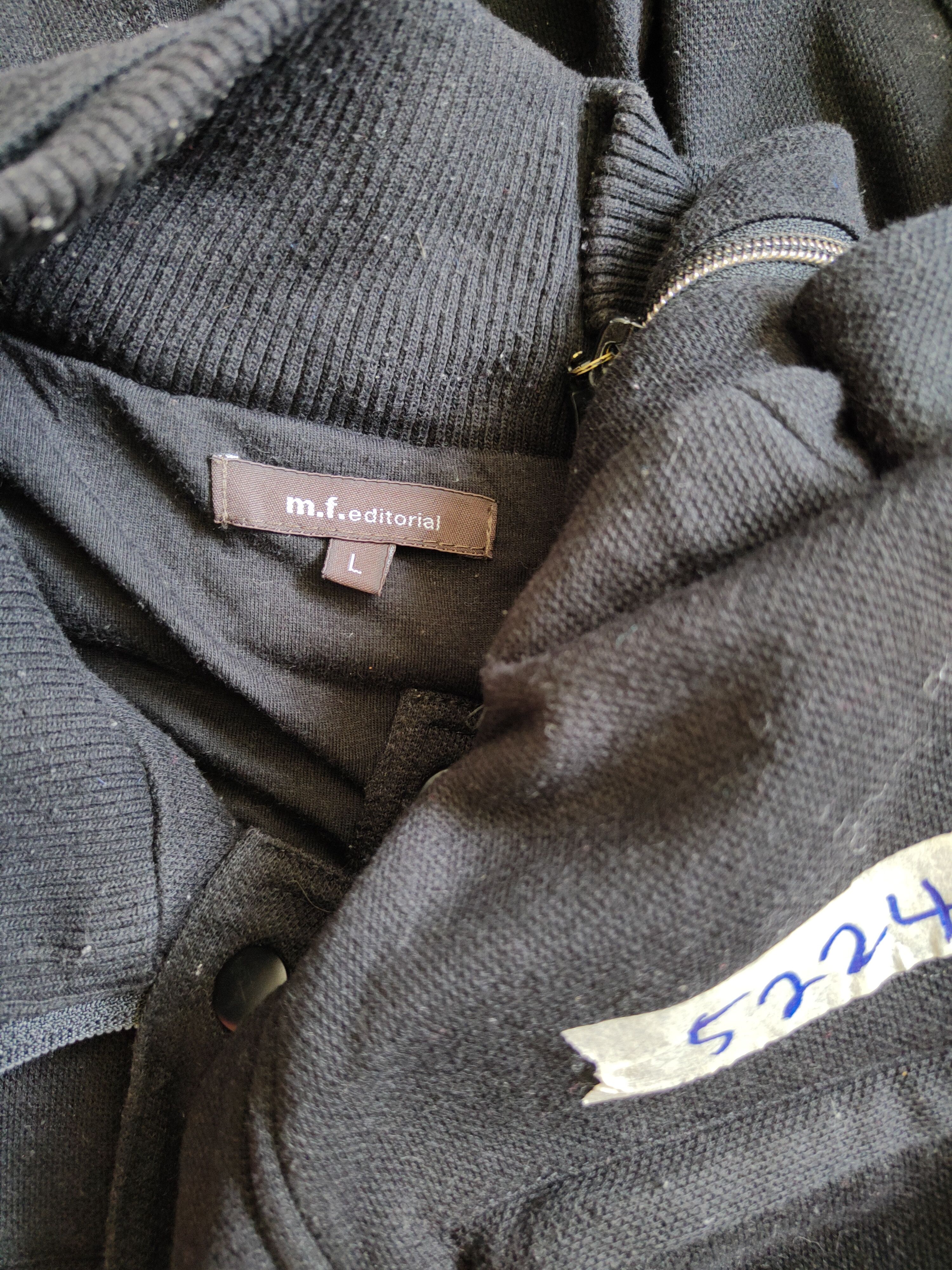 Japanese Brand M.f.editorial seditionaries Black multi pocket Jacket #5224 Size US M / EU 48-50 / 2 - 12 Thumbnail