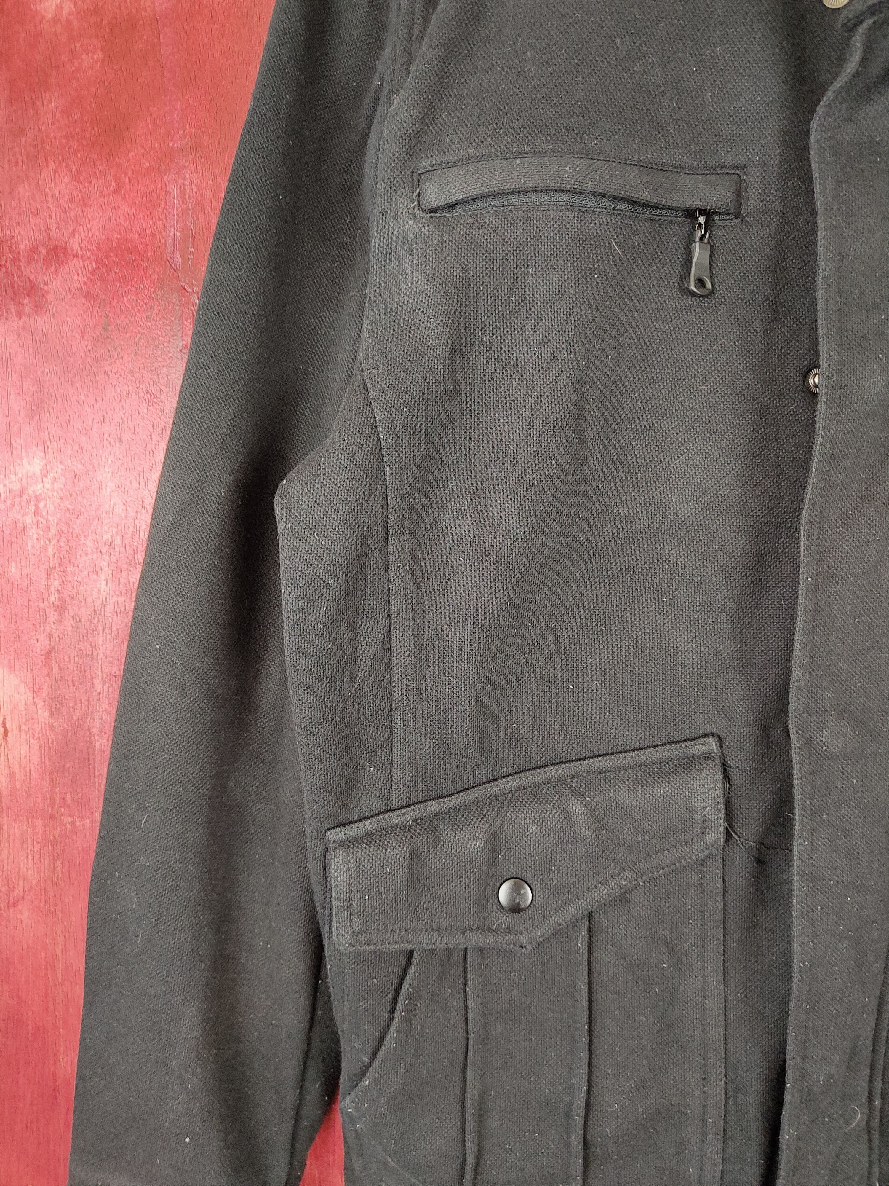 Japanese Brand M.f.editorial seditionaries Black multi pocket Jacket #5224 Size US M / EU 48-50 / 2 - 4 Thumbnail