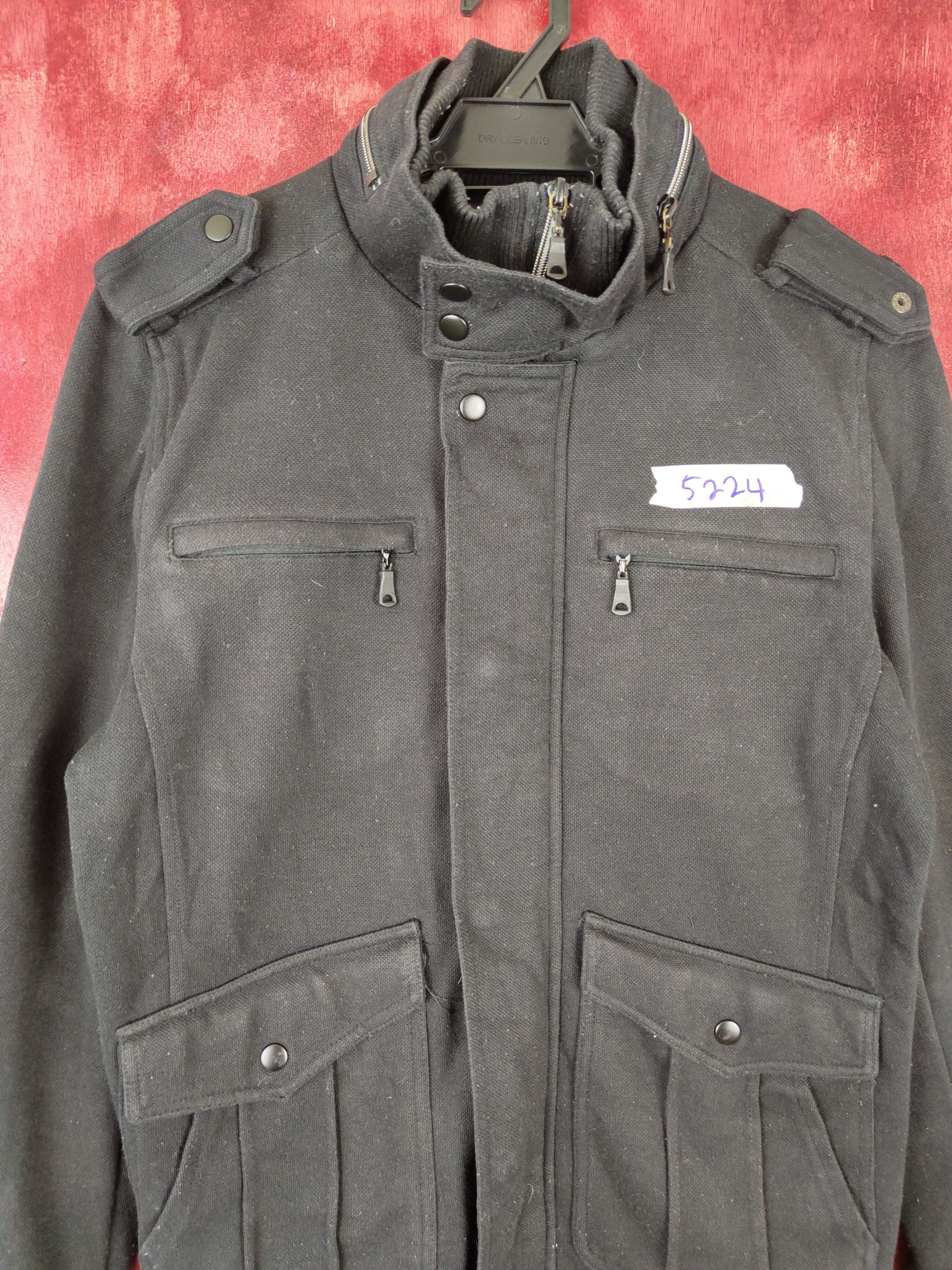 Japanese Brand M.f.editorial seditionaries Black multi pocket Jacket #5224 Size US M / EU 48-50 / 2 - 2 Thumbnail