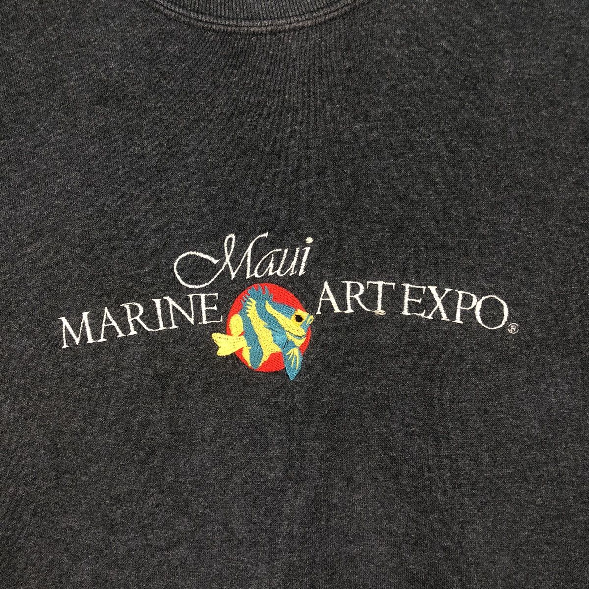 Vintage Vintage 90s Maui Marine Art Expo Sweatshirt Size US L / EU 52-54 / 3 - 4 Thumbnail