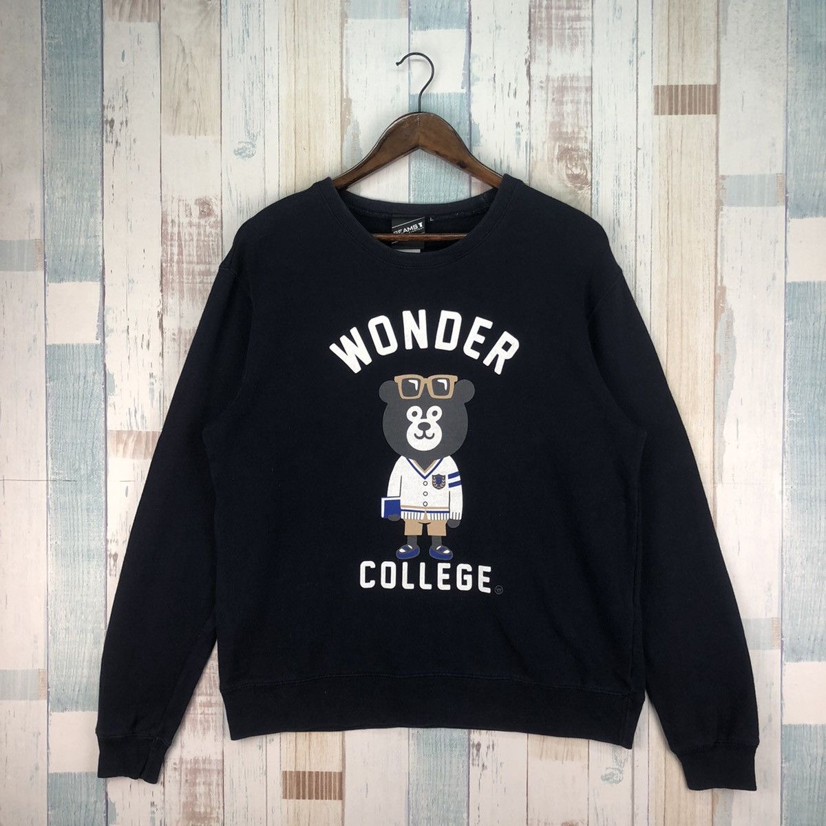 Beams Plus × Japanese Brand × Vintage Vintage Beams T Art For Everyday Sweatshirt Crewneck Size US L / EU 52-54 / 3 - 1 Thumbnail