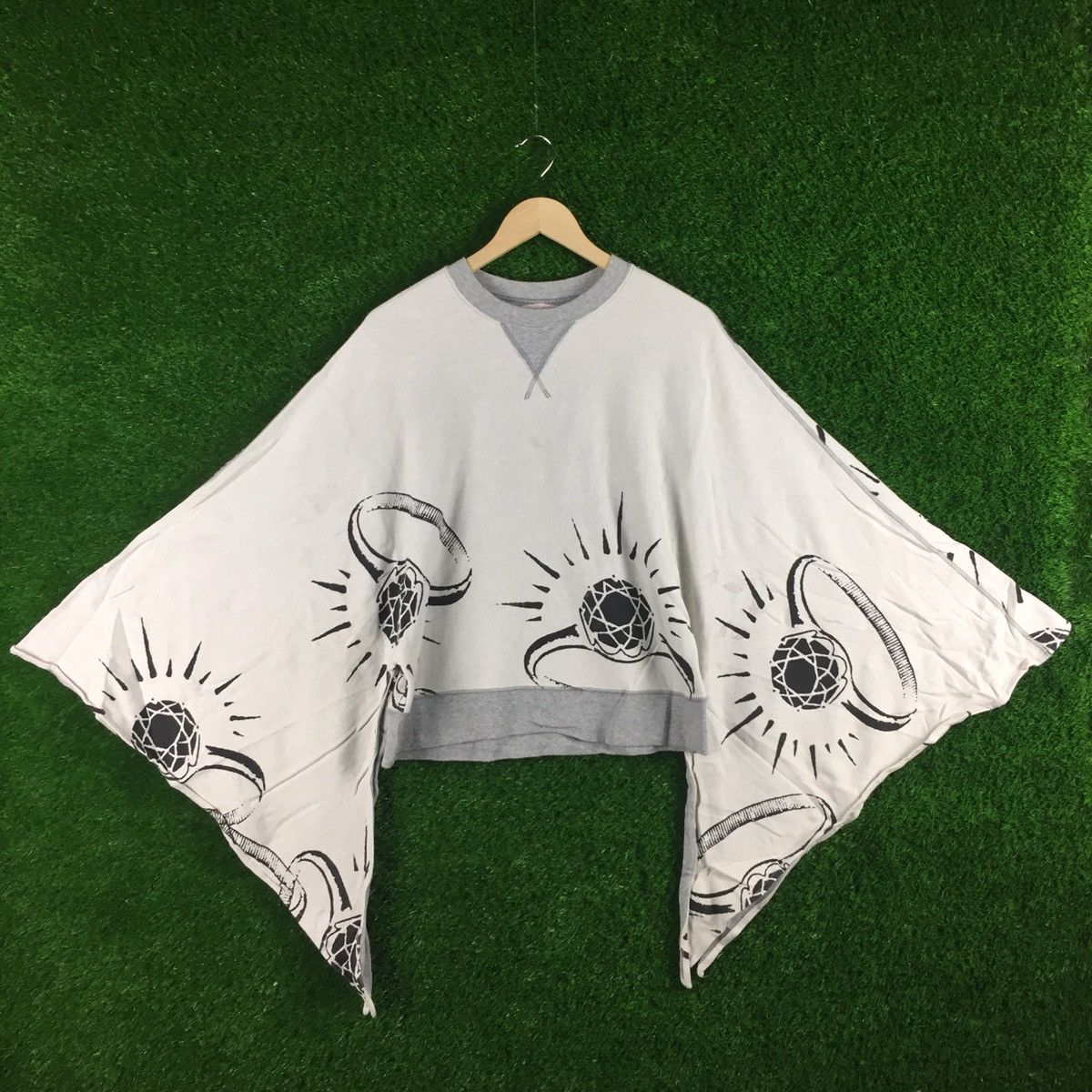 Japanese Brand Vintage Mint Design Diamond Sweatshirt Nice Design Size US S / EU 44-46 / 1 - 3 Thumbnail