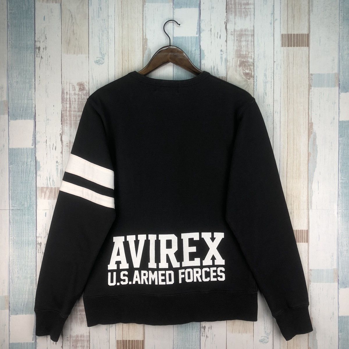 Avirex × Vintage Vintage Avirex U.S. Armed Forces Sweatshirt Size US M / EU 48-50 / 2 - 2 Thumbnail