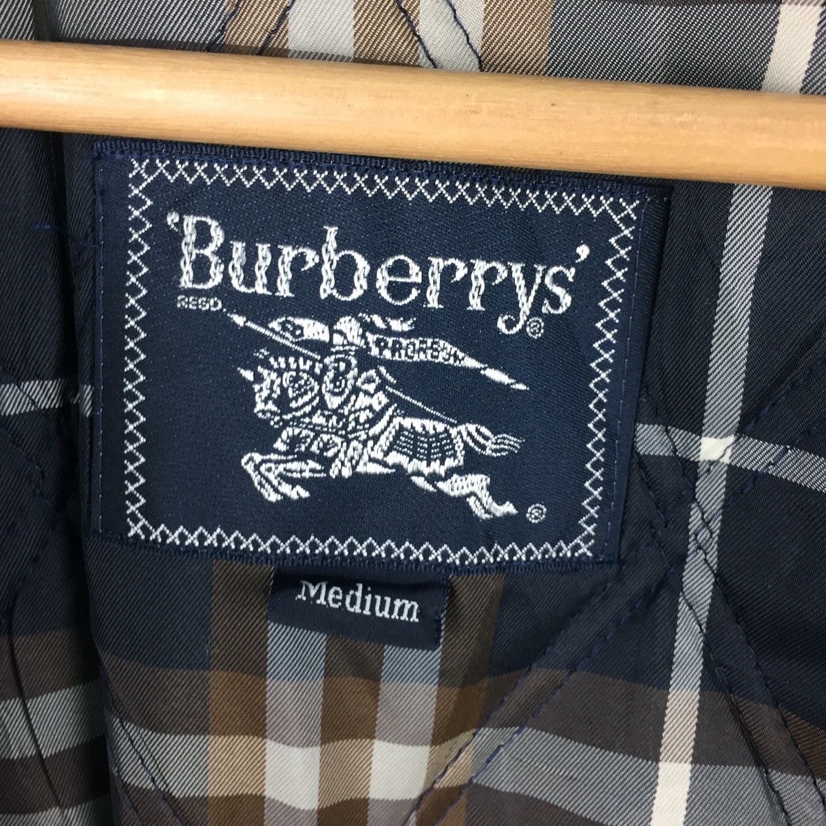 Burberry Vintage Burberry Bomber Jacket Blue Nova Check Size US M / EU 48-50 / 2 - 12 Thumbnail