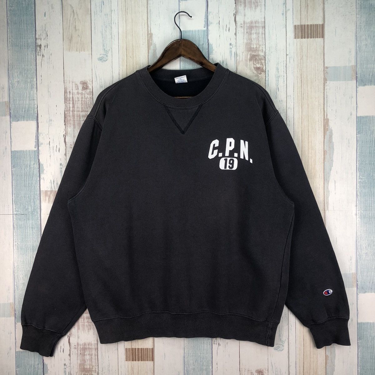 Champion × Vintage Vintage Sun Faded Champion C.P.N. Sweatshirt Size US XL / EU 56 / 4 - 2 Thumbnail