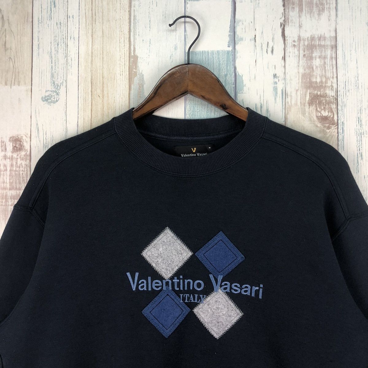 Valentino × Vintage Vintage Valentino Vasari Italy Big Logo Sweatshirt Size US M / EU 48-50 / 2 - 3 Thumbnail