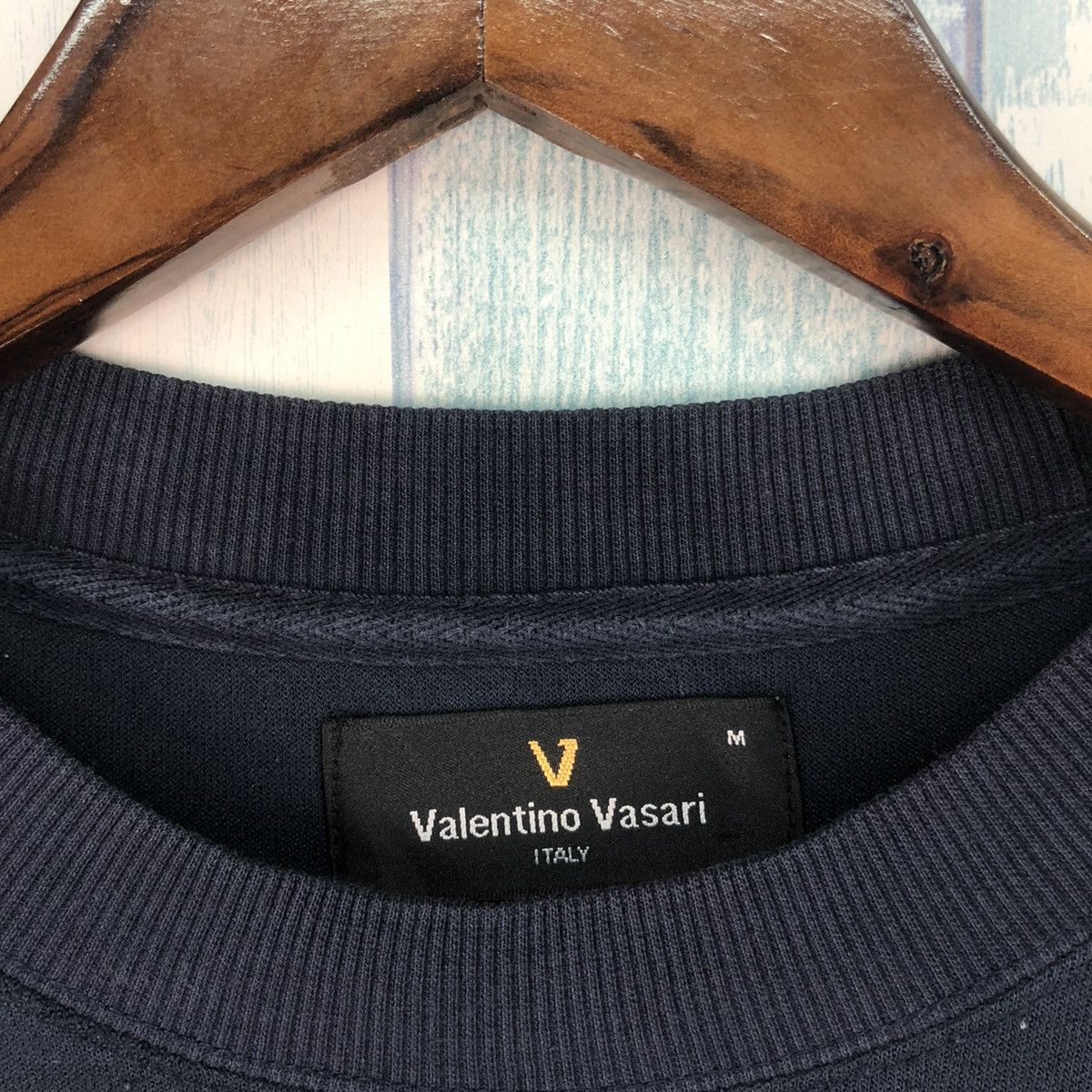 Valentino × Vintage Vintage Valentino Vasari Italy Big Logo Sweatshirt Size US M / EU 48-50 / 2 - 6 Thumbnail