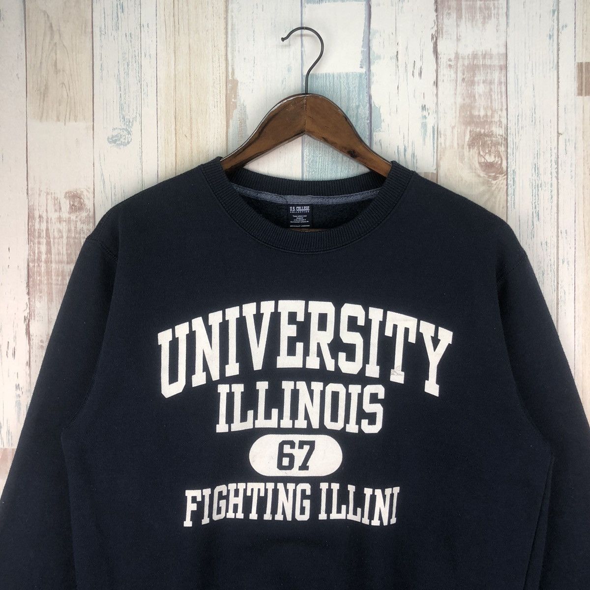 Vintage Vintage University of Illinois Crewneck Sweatshirt Size US L / EU 52-54 / 3 - 3 Thumbnail