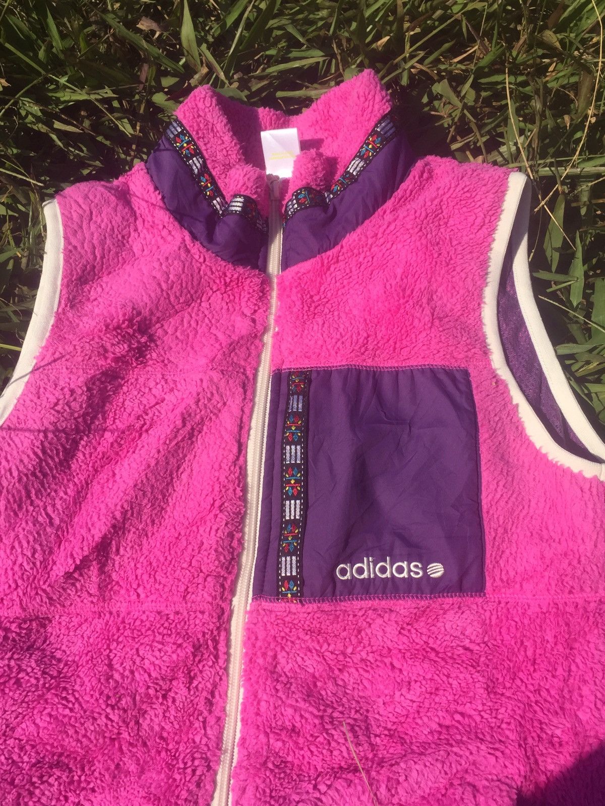 Adidas Adidas Neo Label Sleeveless Fleece Jacket Size US L / EU 52-54 / 3 - 3 Thumbnail