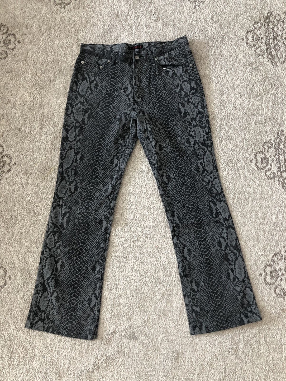 Hysteric Glamour × Japanese Brand J.SECRET.B PYTHONS SKINS HYSTERIC GLAMOUR INSPIRED PANTS Size US 31 - 1 Thumbnail