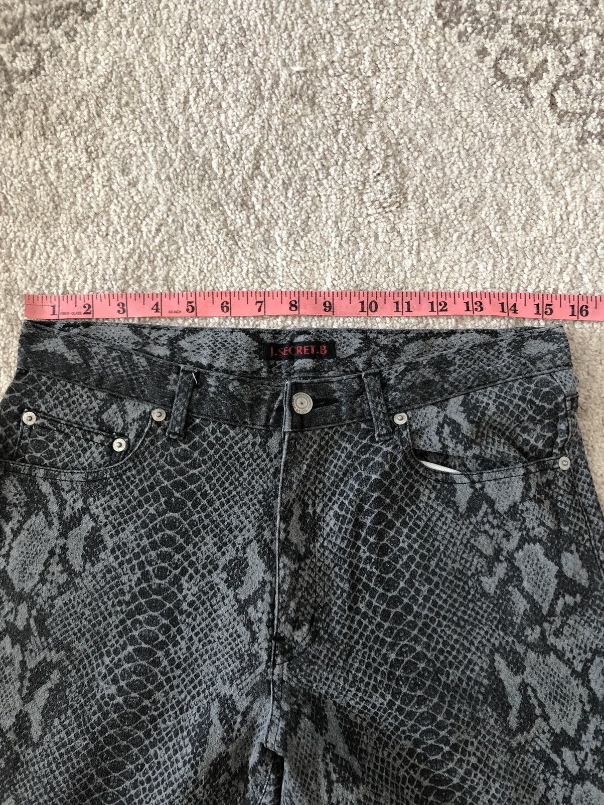 Hysteric Glamour × Japanese Brand J.SECRET.B PYTHONS SKINS HYSTERIC GLAMOUR INSPIRED PANTS Size US 31 - 8 Thumbnail