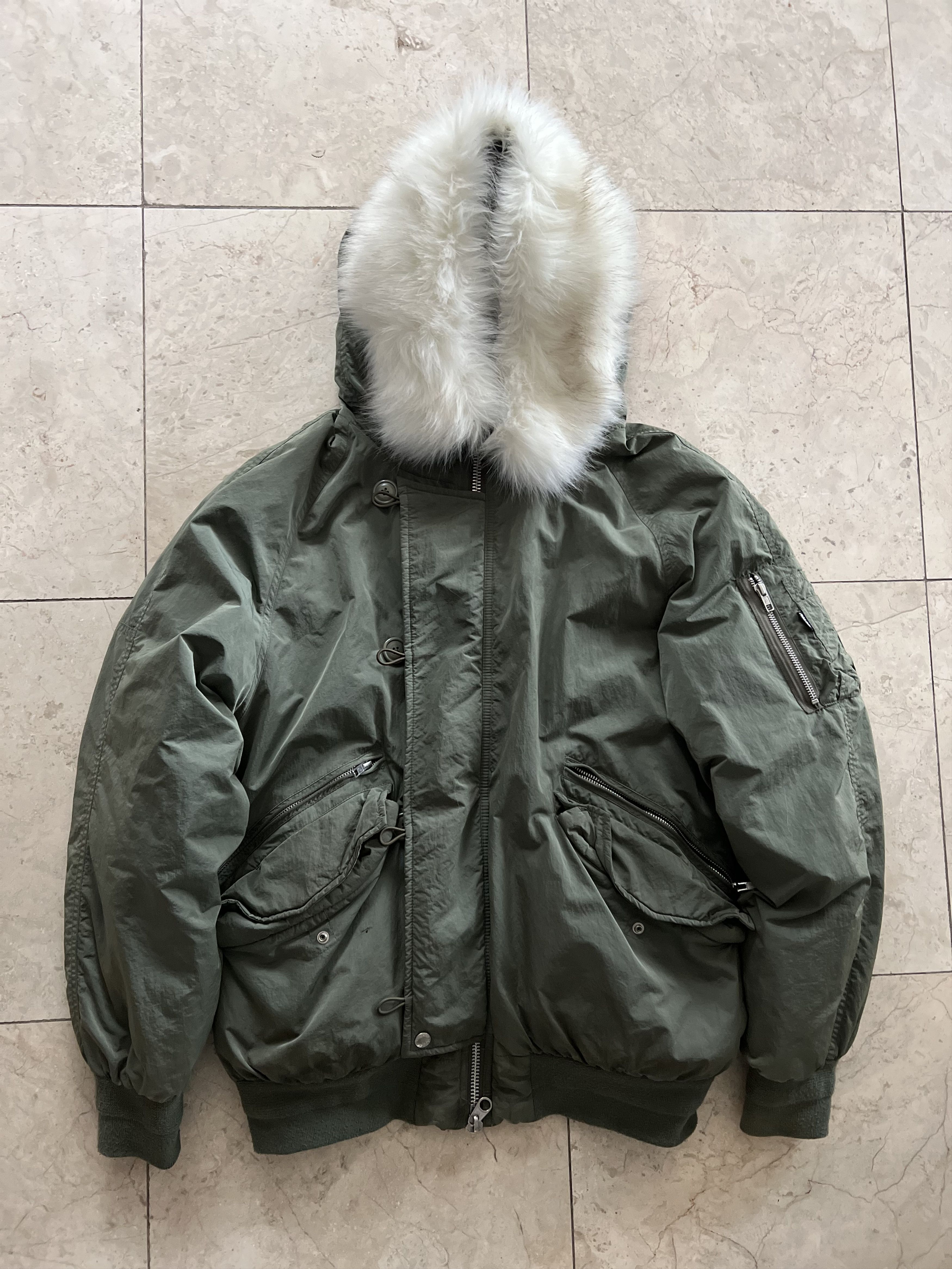 Palace PALACE P-2B SHORT PARKA OLIVE | Grailed