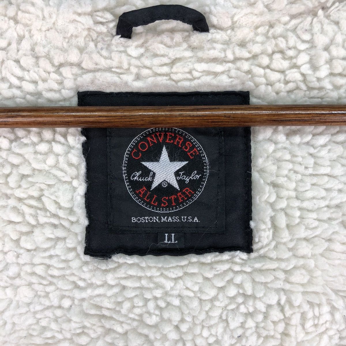 Converse Vintage Converse All Star Big Logo Sherpa Hoodie Size US L / EU 52-54 / 3 - 12 Thumbnail