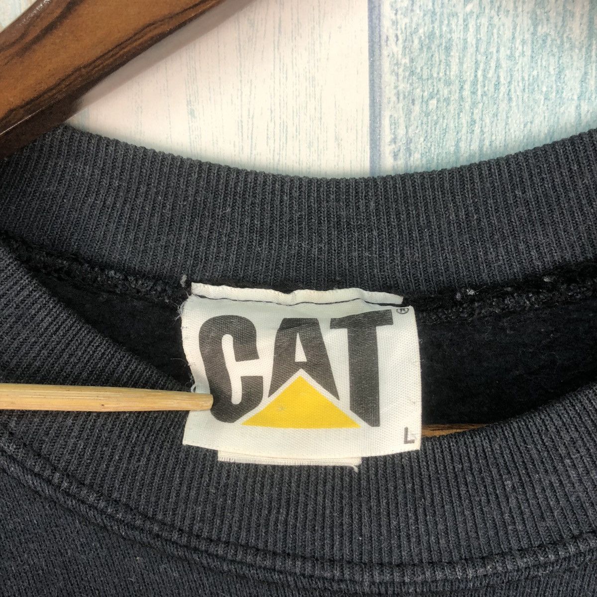 Caterpillar × Vintage Vintage 90s Caterpillar Big Logo Sweatshirt Size US L / EU 52-54 / 3 - 7 Thumbnail
