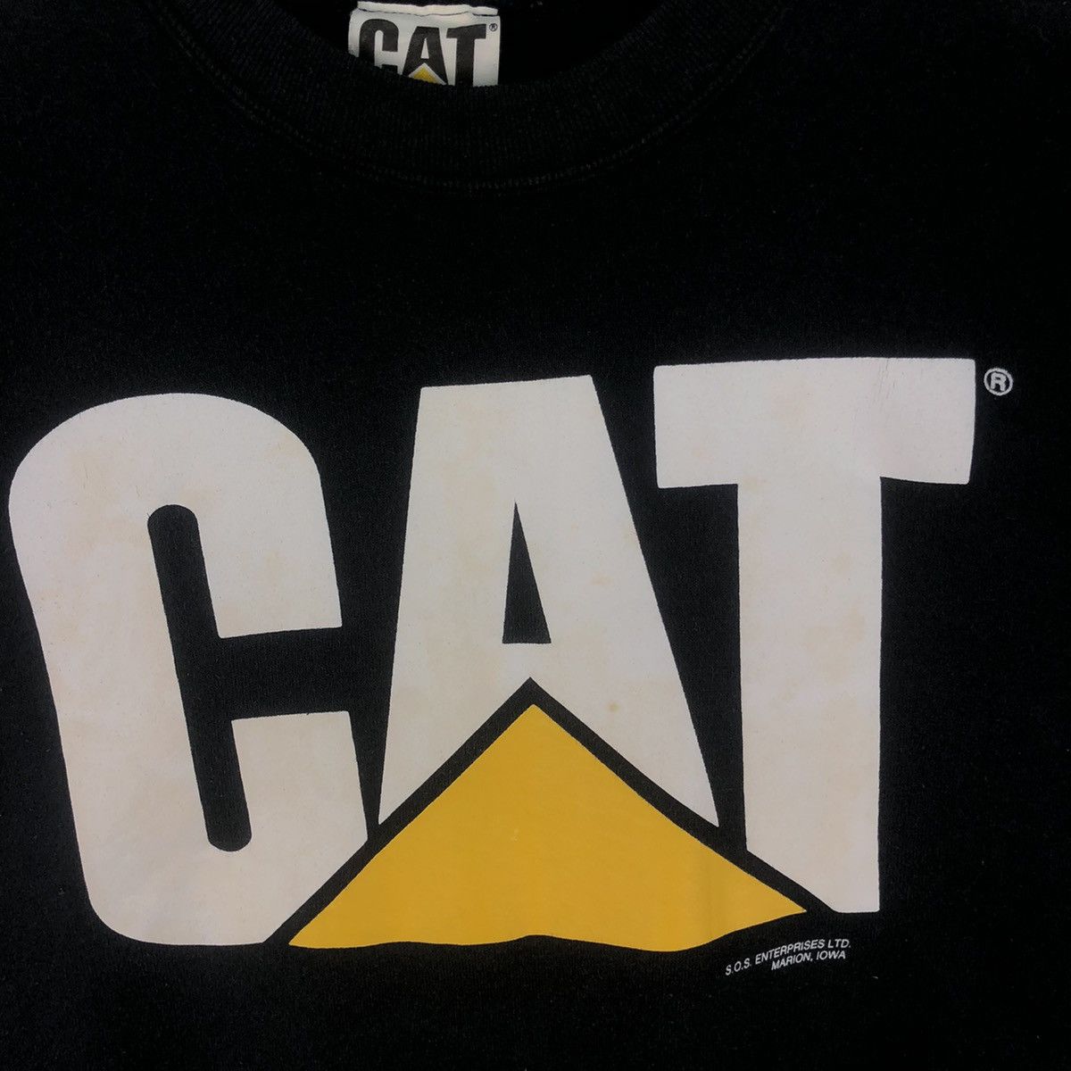Caterpillar × Vintage Vintage 90s Caterpillar Big Logo Sweatshirt Size US L / EU 52-54 / 3 - 4 Thumbnail