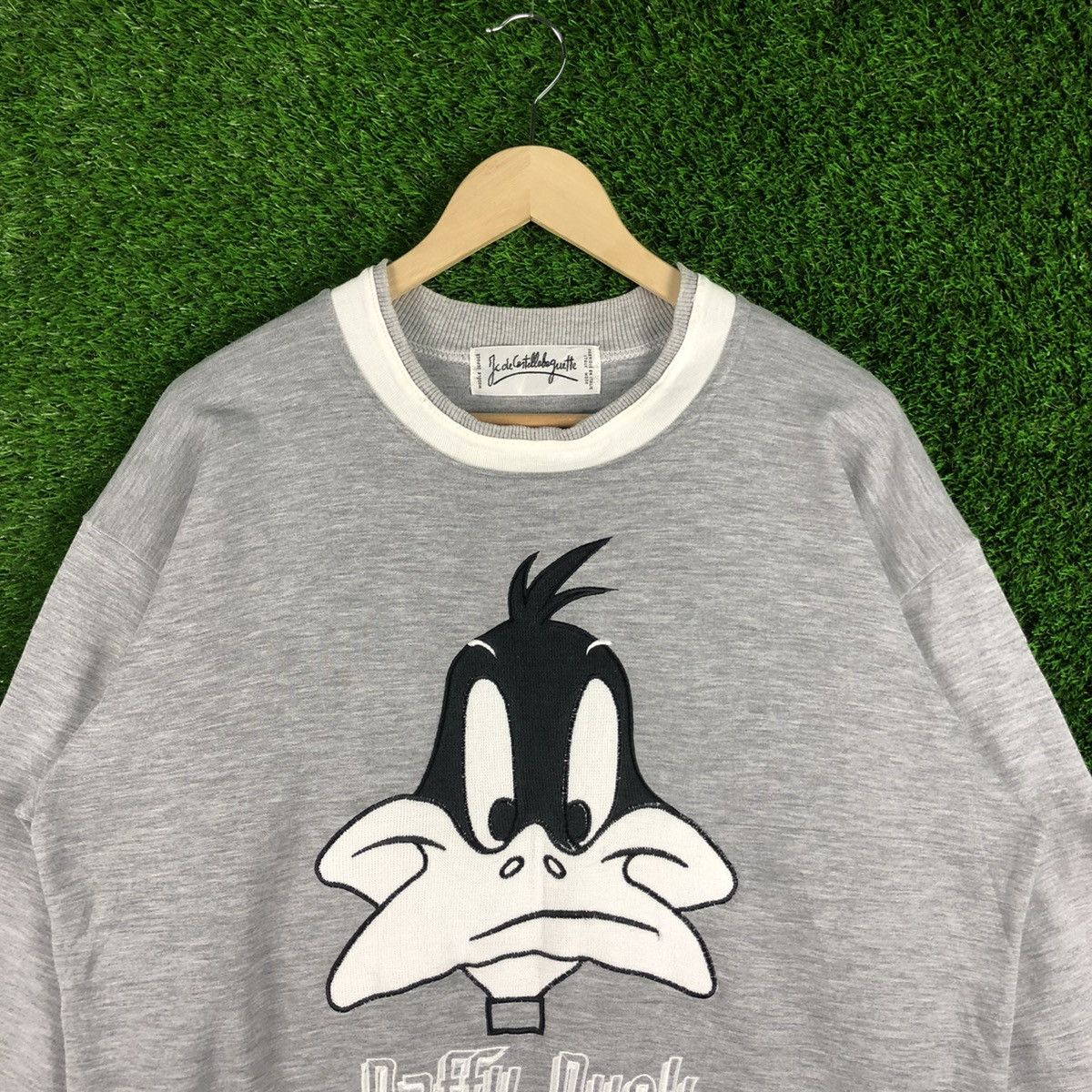 Cartoon Network Vintage Daffy Duck Sweatshirt Embroidery Logo Size US XL / EU 56 / 4 - 2 Thumbnail