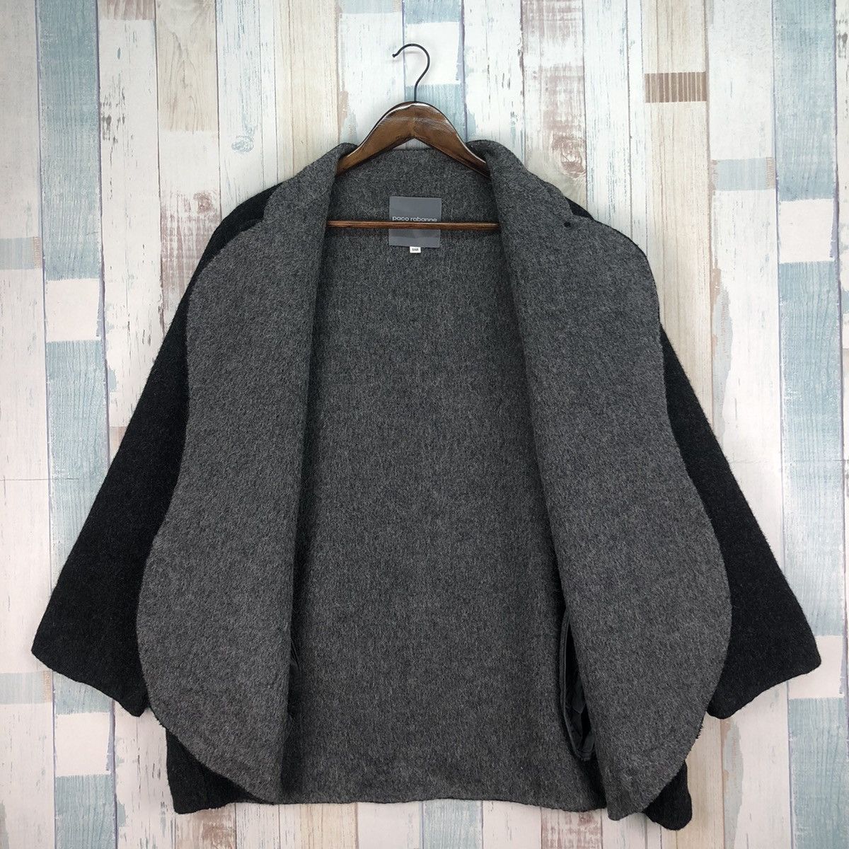 Vintage Rare Paco Rabanne Paris Wool Cardigan Size US L / EU 52-54 / 3 - 4 Thumbnail