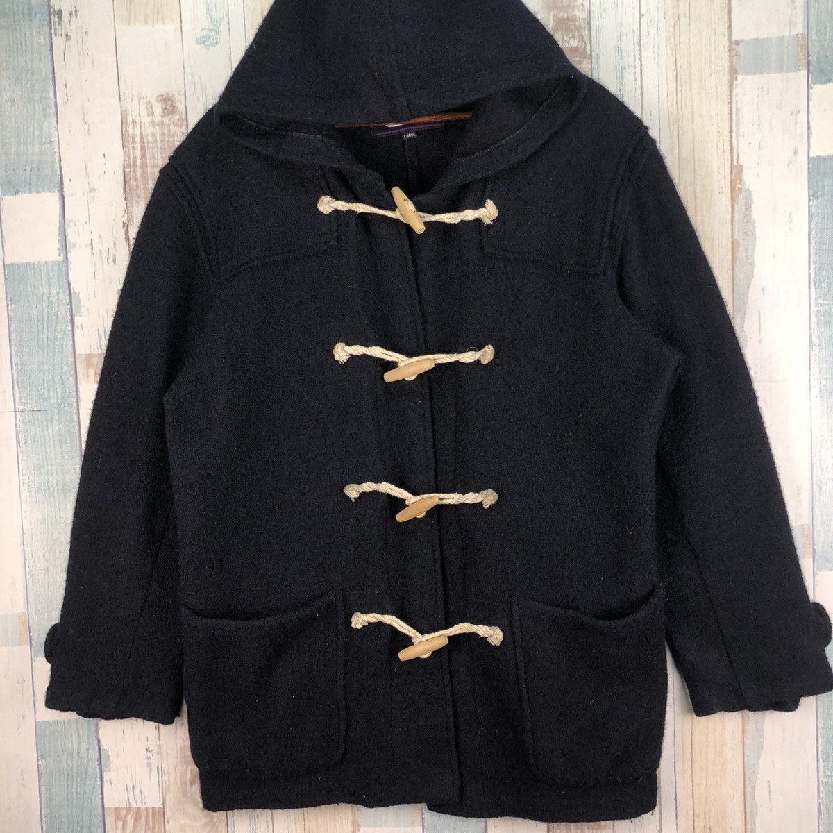 Japanese Brand × Vintage Vintage Outdoor Wool Duffle Jacket Size US L / EU 52-54 / 3 - 4 Thumbnail