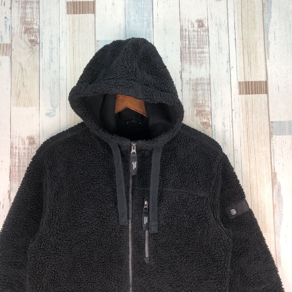 Vintage National Geographic Deep Pile Fleece Zip Up Hoodie Size US M / EU 48-50 / 2 - 3 Thumbnail