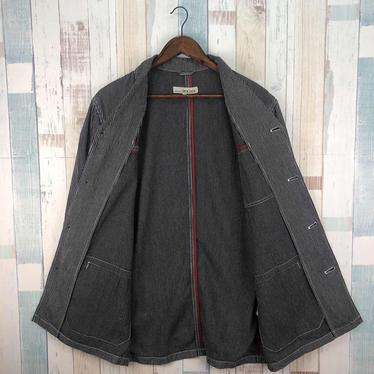 Japanese Brand Vintage Open Dich by Union Made Workers Denim Jacket Size US L / EU 52-54 / 3 - 3 Thumbnail