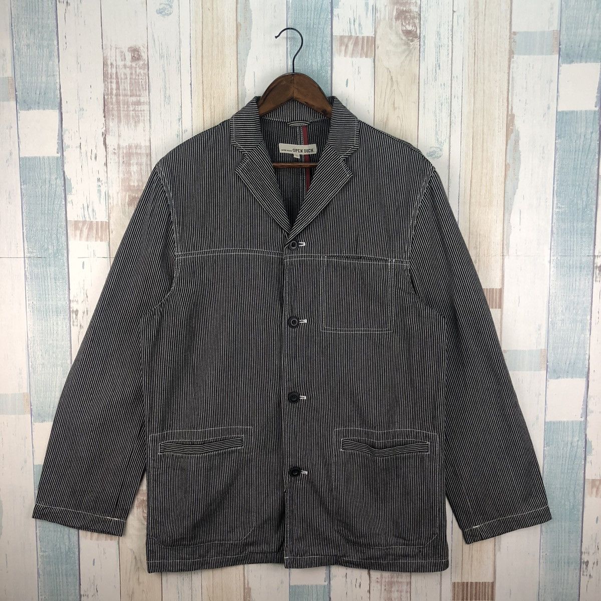 Japanese Brand Vintage Open Dich by Union Made Workers Denim Jacket Size US L / EU 52-54 / 3 - 1 Thumbnail