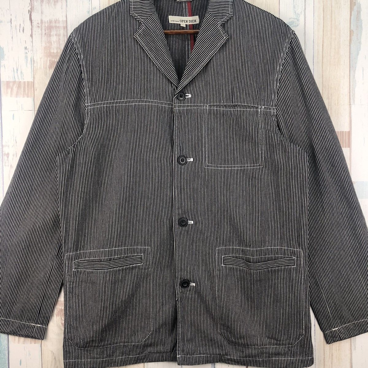 Japanese Brand Vintage Open Dich by Union Made Workers Denim Jacket Size US L / EU 52-54 / 3 - 5 Thumbnail
