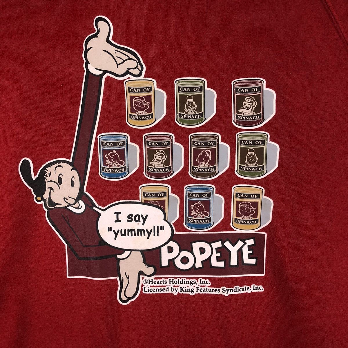 Cartoon Network × Vintage Vintage Popeye Big Logo Sweatshirt Size US L / EU 52-54 / 3 - 5 Thumbnail