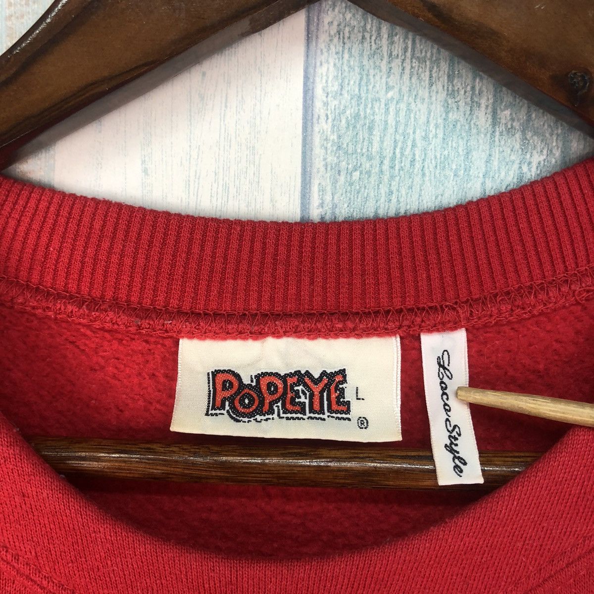 Cartoon Network × Vintage Vintage Popeye Big Logo Sweatshirt Size US L / EU 52-54 / 3 - 8 Thumbnail