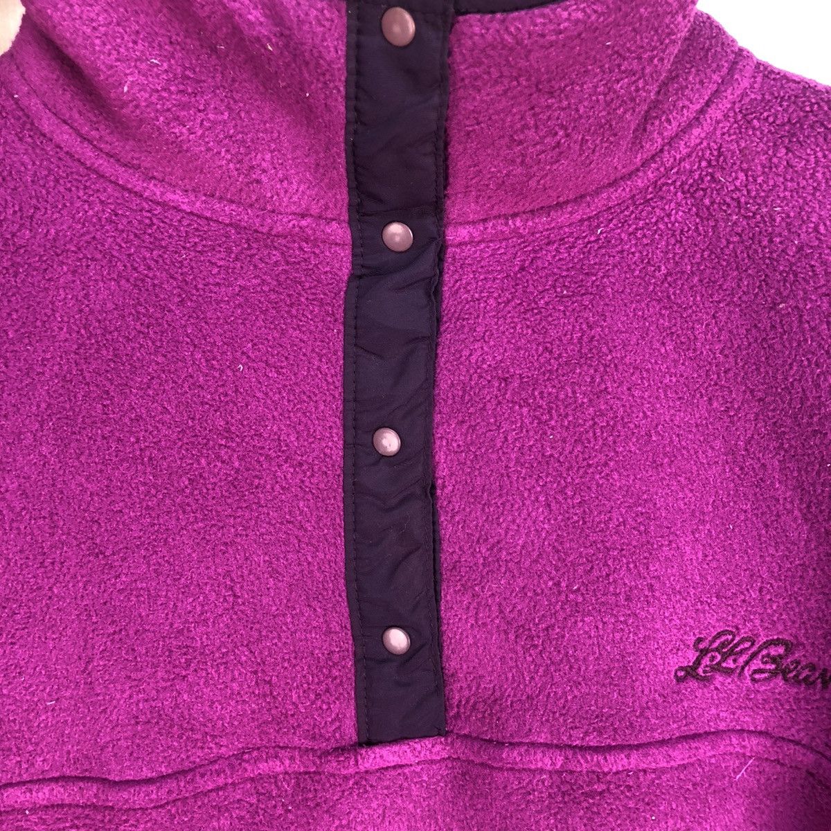 L.L. Bean Vintage 90s L.L.Bean Snap Button Fleece Size US S / EU 44-46 / 1 - 7 Thumbnail