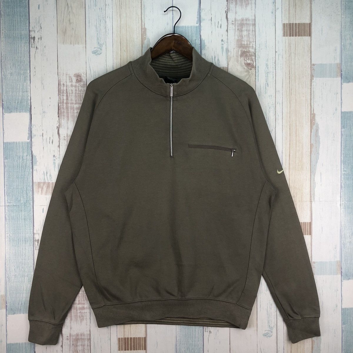 Nike × Vintage Vintage Nike Golf Half Zip Small Logo Sweatshirt Size US M / EU 48-50 / 2 - 1 Thumbnail