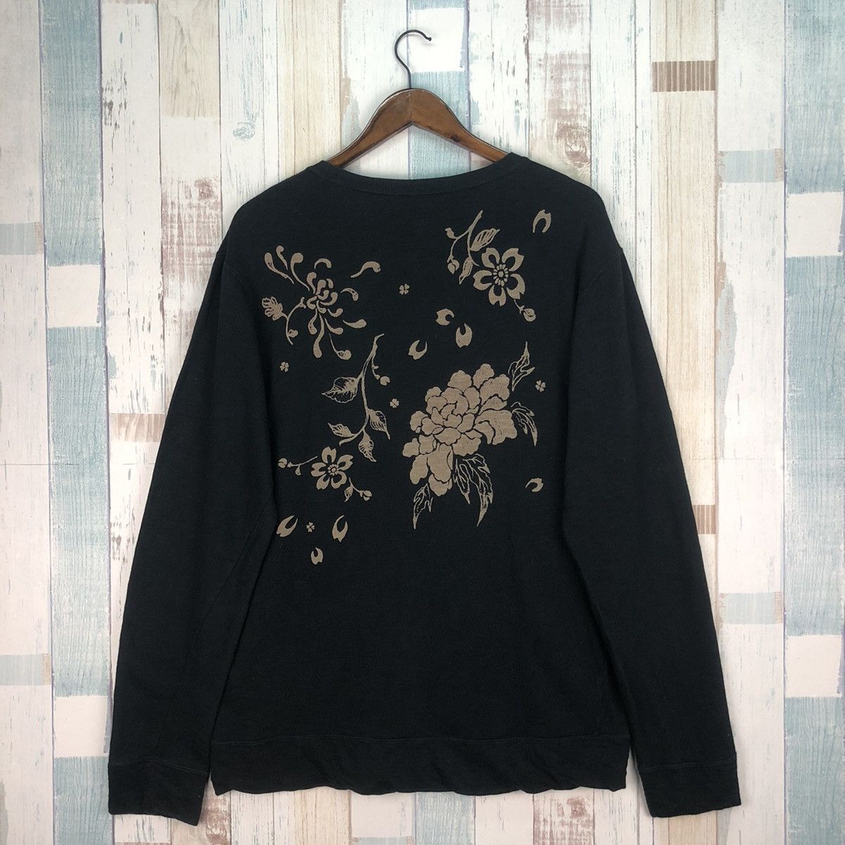 Japanese Brand Vintage Chikiriya Floral Sweatshirt Size US L / EU 52-54 / 3 - 2 Thumbnail