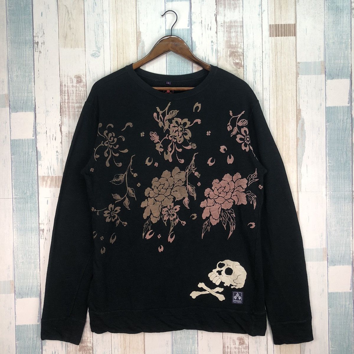 Japanese Brand Vintage Chikiriya Floral Sweatshirt Size US L / EU 52-54 / 3 - 1 Thumbnail