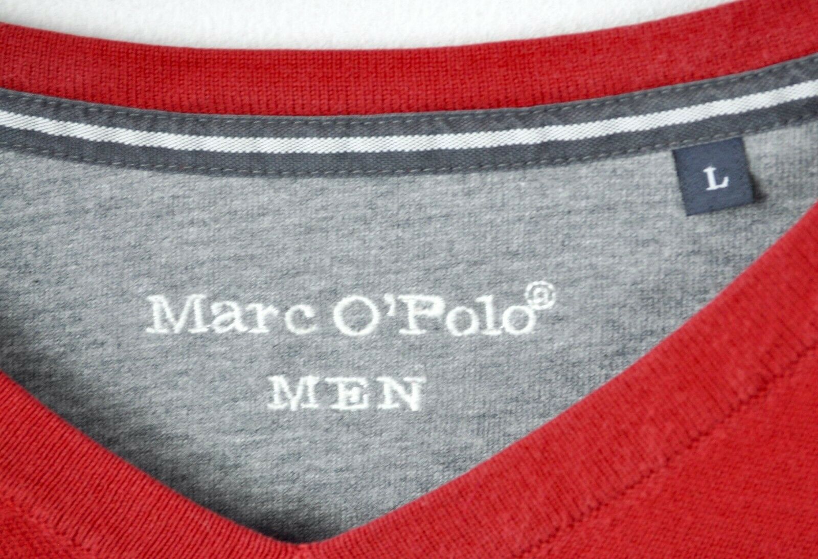 Marc O'Polo MARC O'POLO Sweater 100% Cotton Pullover Jumper V-Neck Top Size US L / EU 52-54 / 3 - 4 Thumbnail
