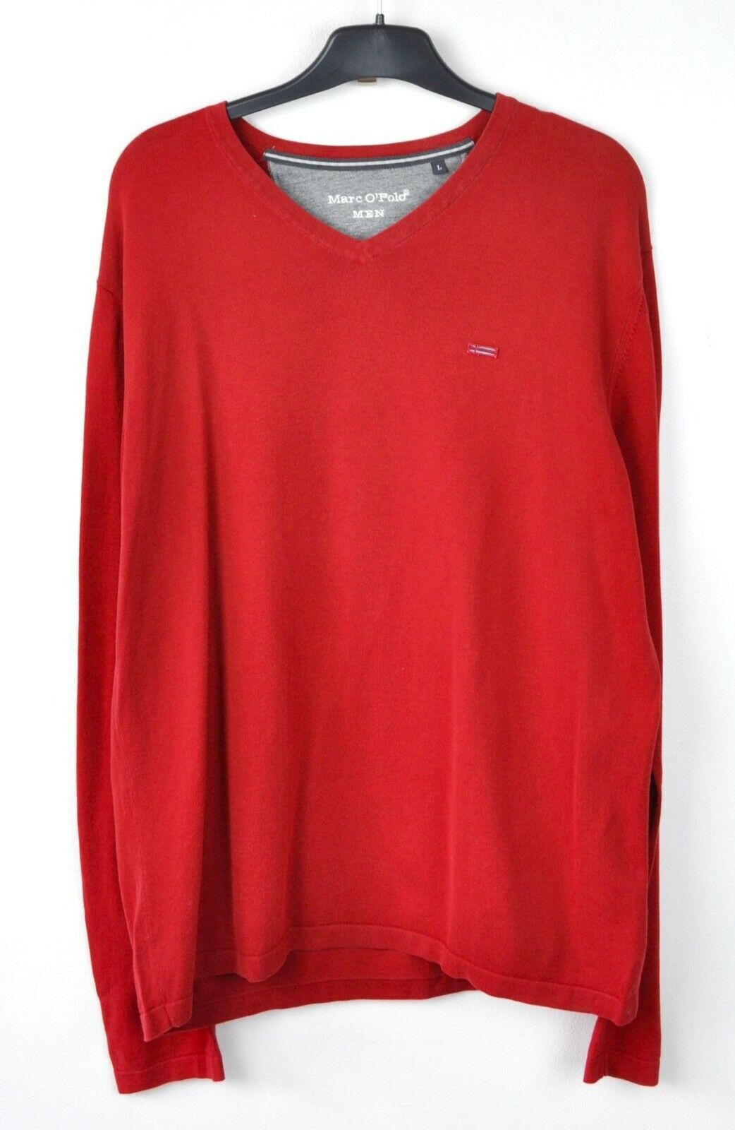 Marc O'Polo MARC O'POLO Sweater 100% Cotton Pullover Jumper V-Neck Top Size US L / EU 52-54 / 3 - 1 Thumbnail