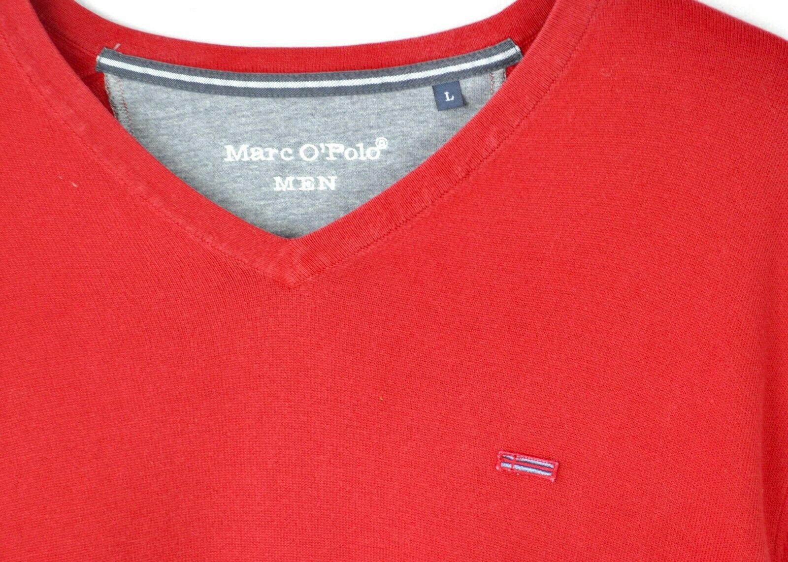 Marc O'Polo MARC O'POLO Sweater 100% Cotton Pullover Jumper V-Neck Top Size US L / EU 52-54 / 3 - 3 Thumbnail