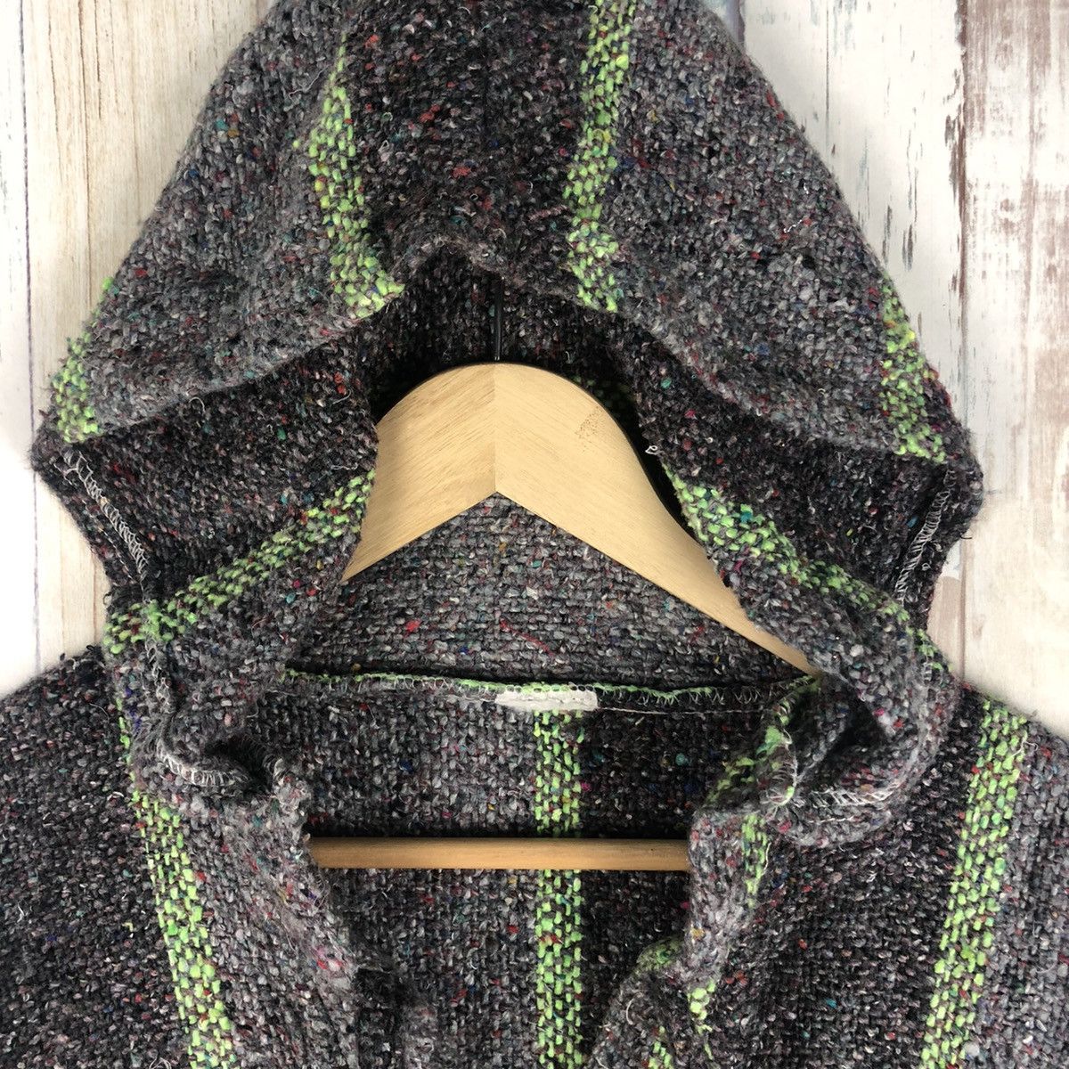 Japanese Brand Vintage Wool Hoodie Inspired Kurt Cobain Grunge Style Size US XL / EU 56 / 4 - 10 Thumbnail