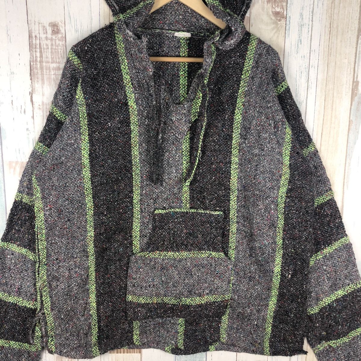 Japanese Brand Vintage Wool Hoodie Inspired Kurt Cobain Grunge Style Size US XL / EU 56 / 4 - 4 Thumbnail