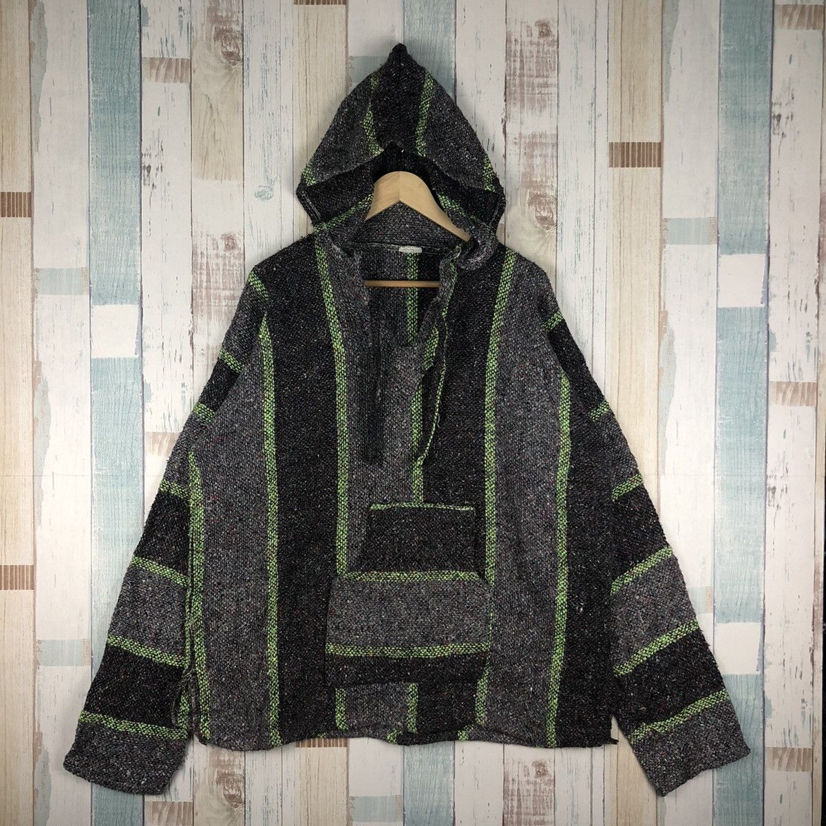 Vintage Wool Hoodie Inspired Kurt Cobain Grunge Style