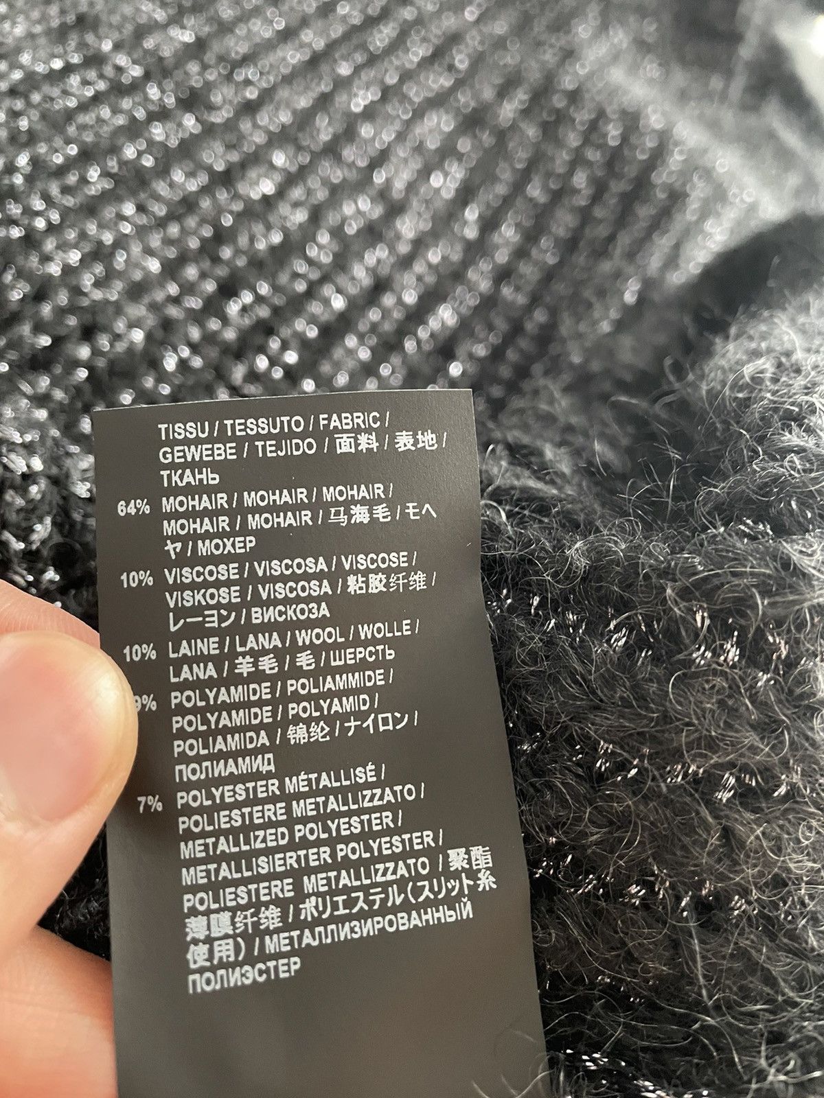 Hedi Slimane × Saint Laurent Paris × Yves Saint Laurent Rare Super Runway Limited Edition $1,400 Value Lurex Sweater Size US L / EU 52-54 / 3 - 6 Thumbnail