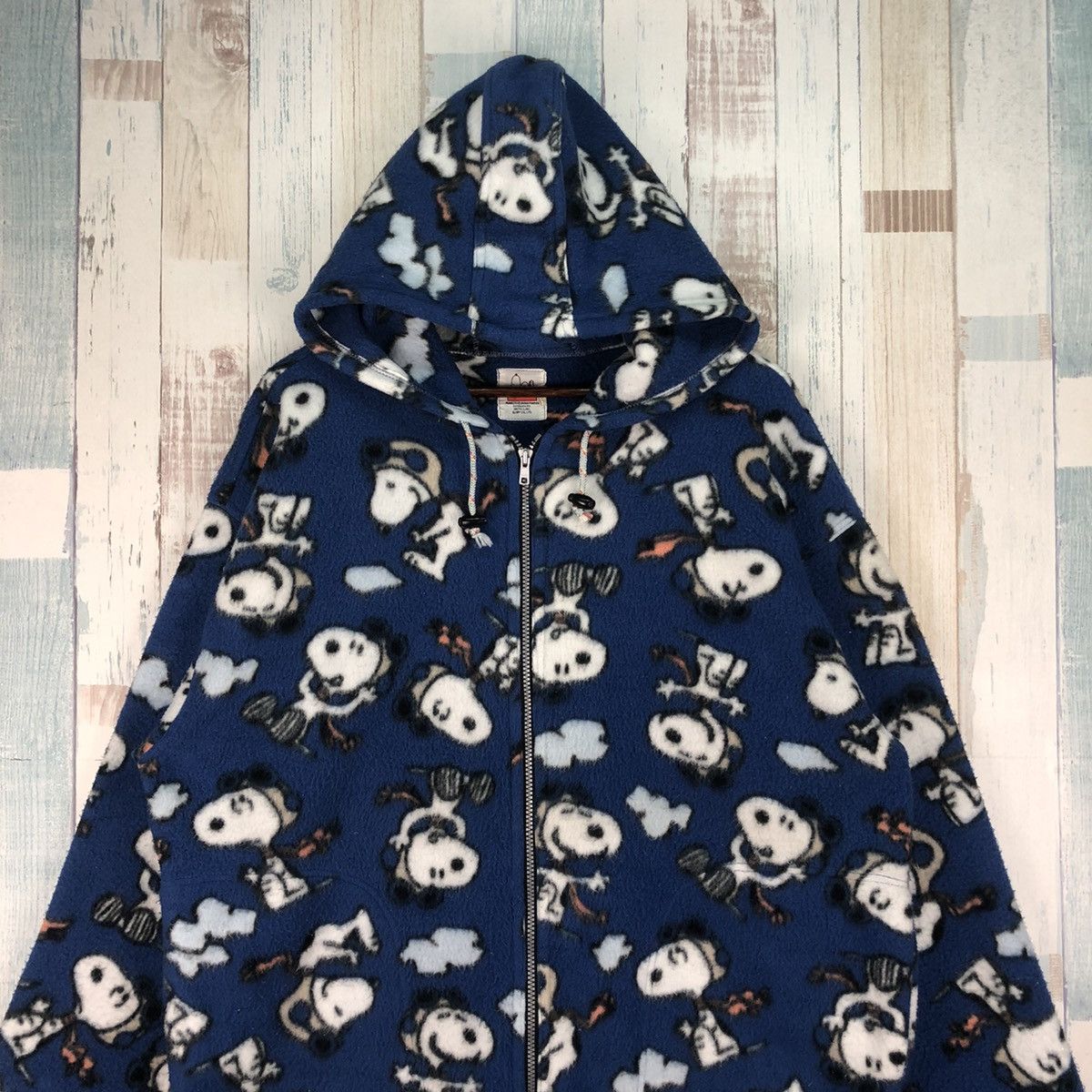Peanuts Vintage Peanuts Full Print Hoodie Fleece Size US L / EU 52-54 / 3 - 3 Thumbnail