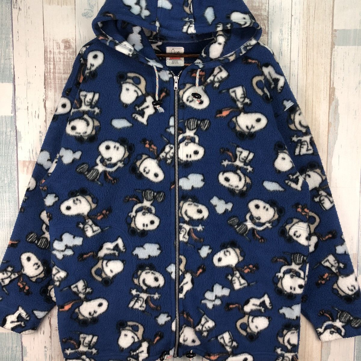 Peanuts Vintage Peanuts Full Print Hoodie Fleece Size US L / EU 52-54 / 3 - 4 Thumbnail