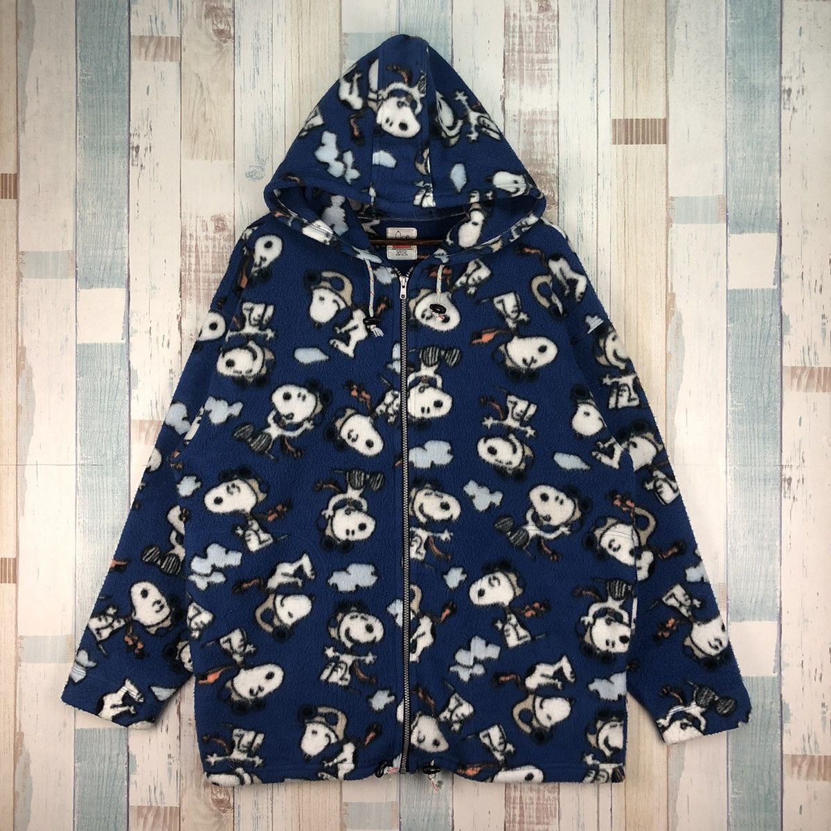 Peanuts Vintage Peanuts Full Print Hoodie Fleece Size US L / EU 52-54 / 3 - 1 Thumbnail