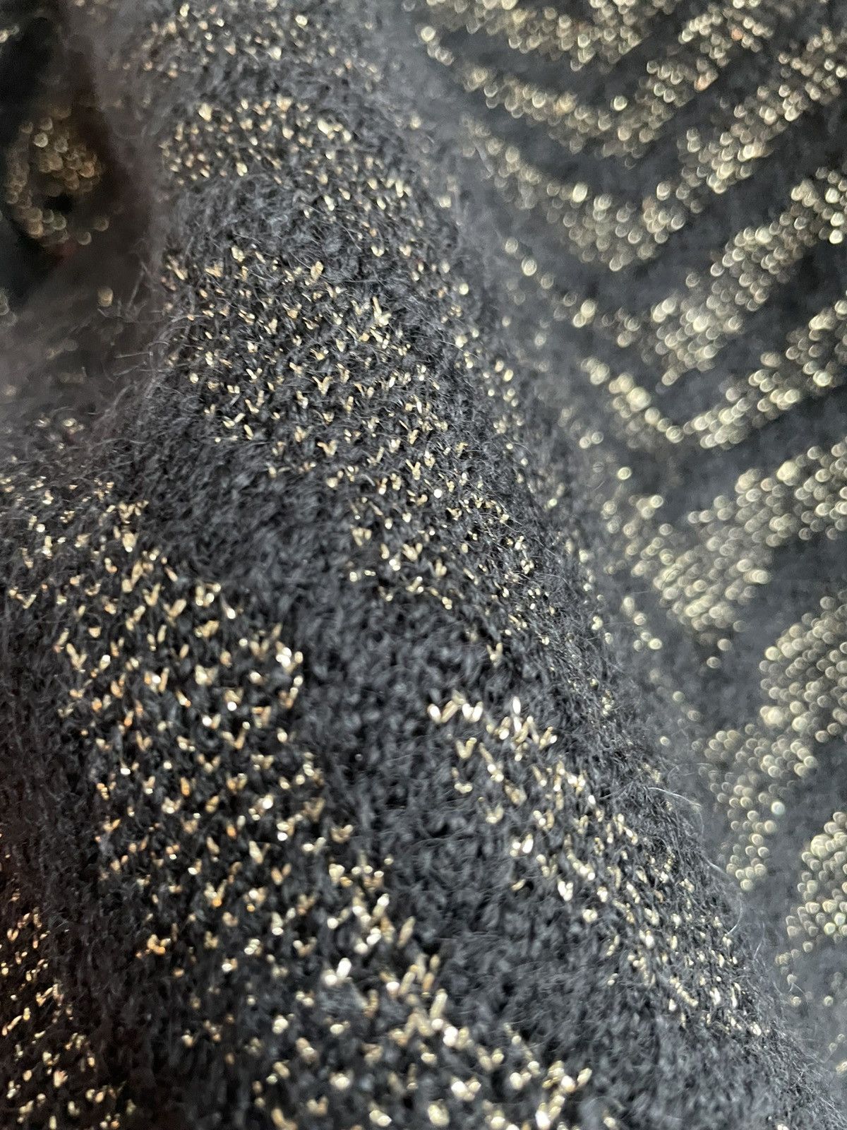Hedi Slimane × Saint Laurent Paris × Yves Saint Laurent $1,500Value Super Rare Zebra Lurex Jacquard Sweater 100% New Size US L / EU 52-54 / 3 - 9 Thumbnail