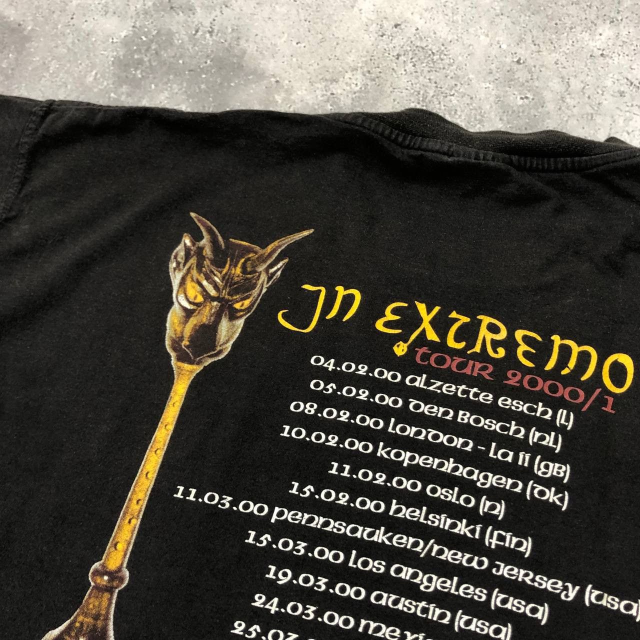 Band Tees Vintage 2000-2001 In Extremo Tour Band T Shirt Faded L/XL Size US XL / EU 56 / 4 - 12 Thumbnail