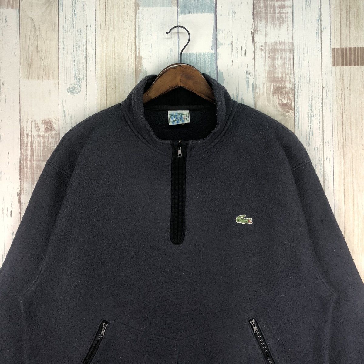 Lacoste Vintage Lacoste Sport Half Zip Fleece Size US L / EU 52-54 / 3 - 3 Thumbnail